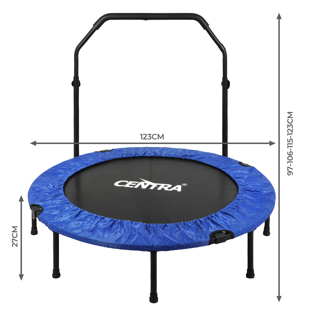 Centra 48" Foldable Mini Trampoline Rebounder Fitness-1894516809898528770