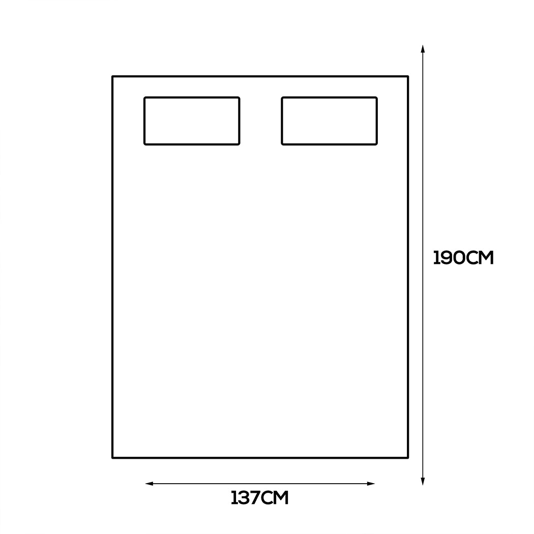 Dreamz Bamboo Pillowtop Mattress Topper Double-2065254525169700866