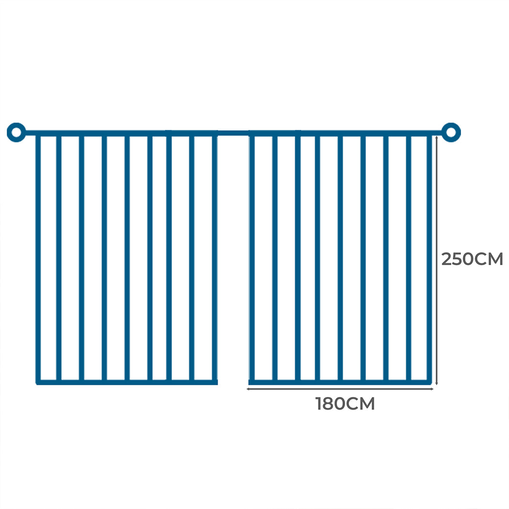 Marlow 2XBlockout Curtains Chenille 180x250 Blue CD1016-180x250-DG-2065254607109623810