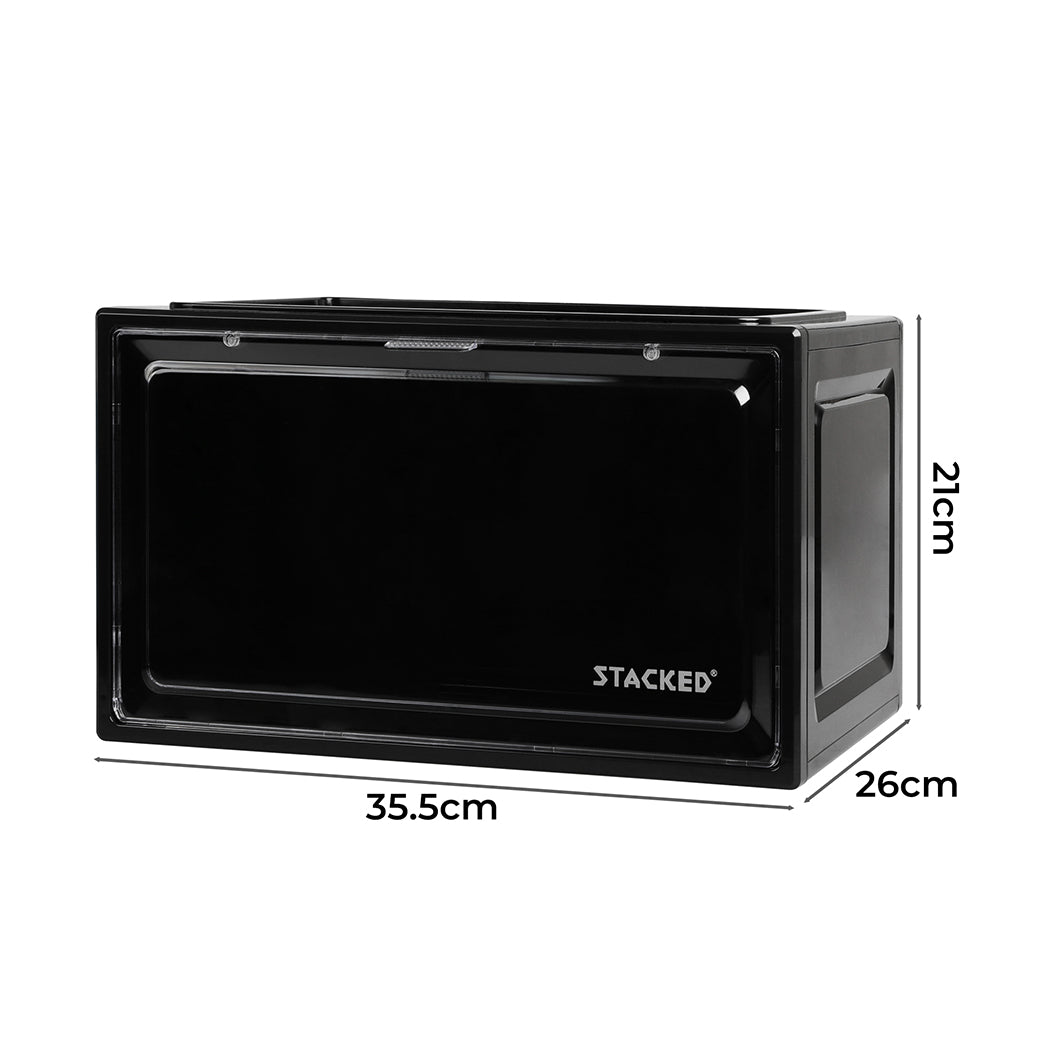 Stacked Shoe Box Acrylic Sneaker Display 1PC Black-1942352807457853442