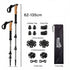 Mountview 2 Pcs Hiking Trekking Poles Walking Stick Adjustable Lightweight Grey-2050059022622658562