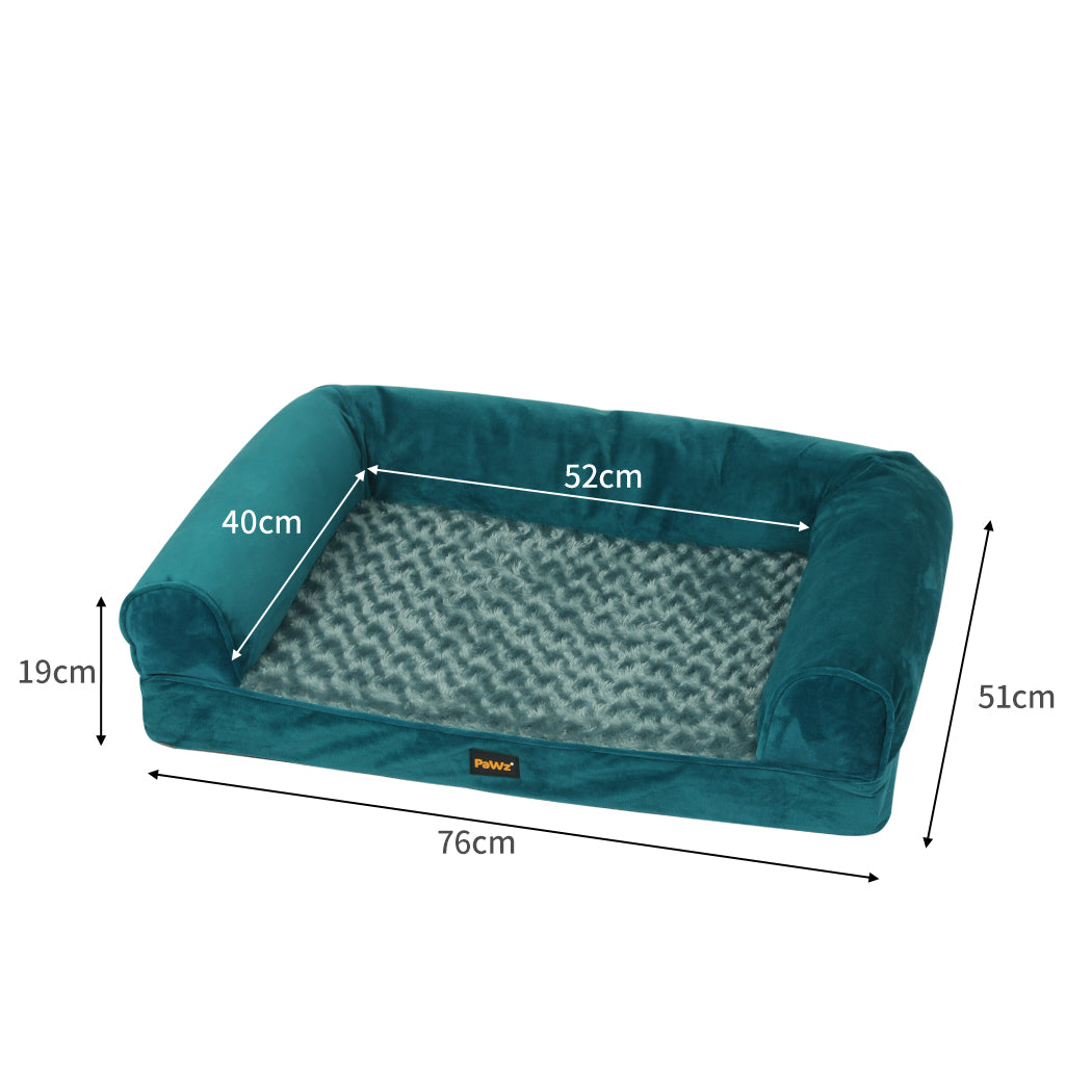 PaWz Pet Bed Sofa Dog Beds Bedding Soft M Blue Medium-1864184496870526978