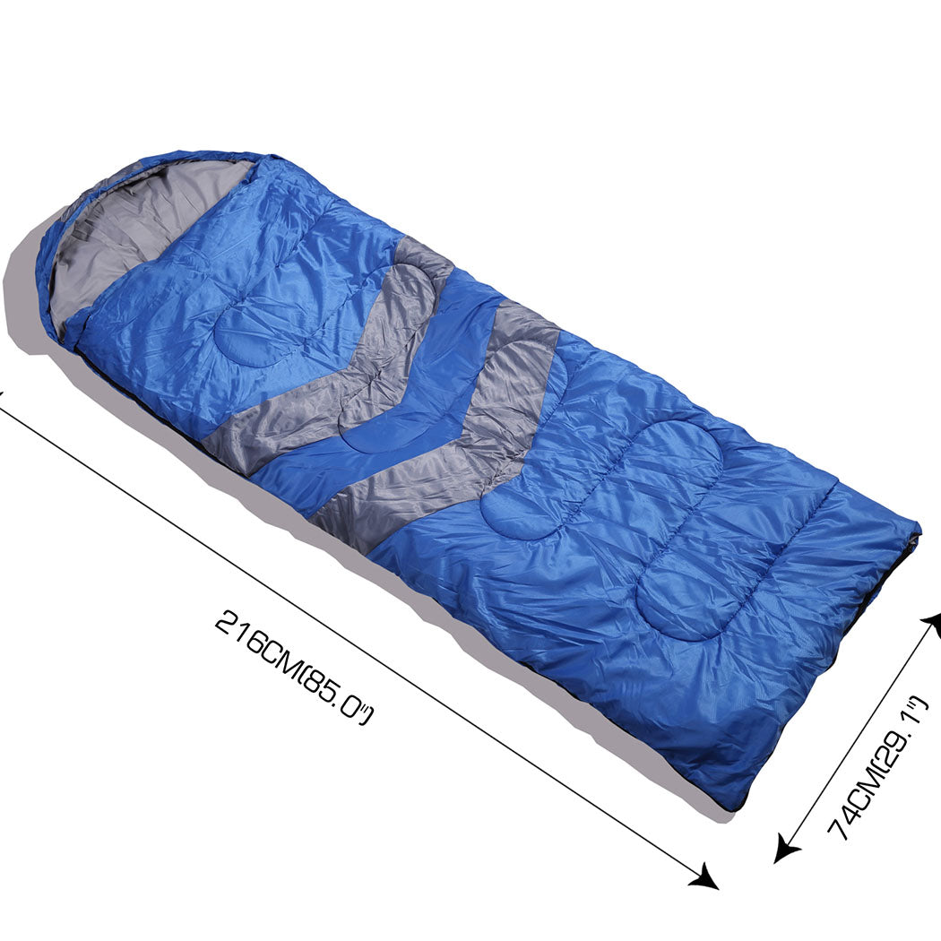 Mountview Single Sleeping Bag Bags Outdoor Blue-1894516814176718850