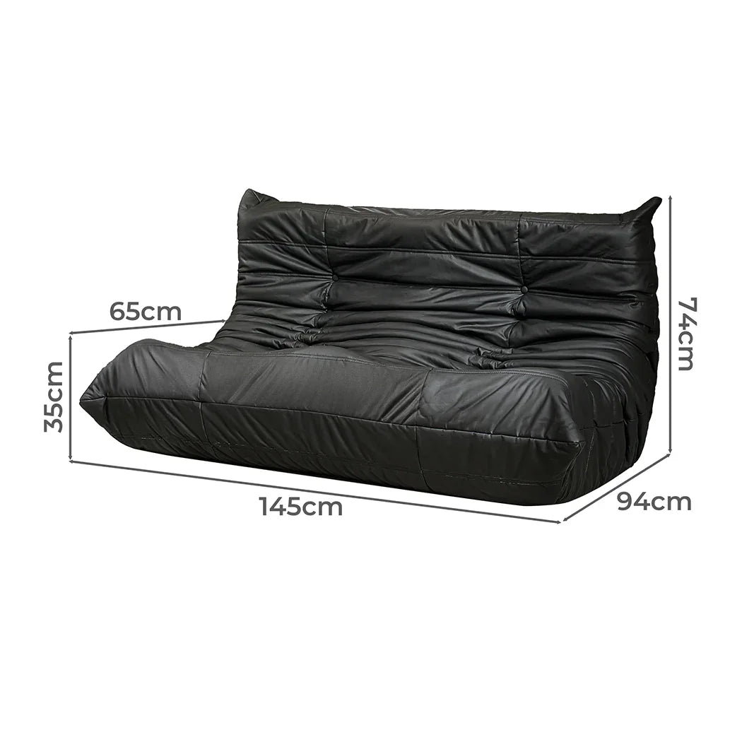 Levede 2 Seaters Floor Sofa Caterpillar Lounge-2018816935399133186