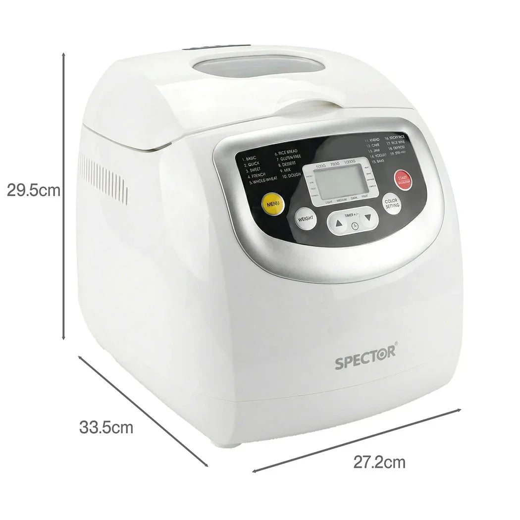Spector 19 Program Automatic Bread Maker Machine Oven Non Stick Home Bakehouse-2050056759418163202