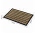 Marlow Front Door Mat 45x75cm Heavy Duty Non Slip Grass Scrape Patio Brown-2109799593204715523