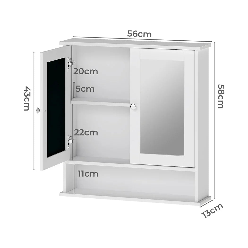 Levede Bathroom Mirror Cabinet Storage Cupboard Shelf-2050056907074441218