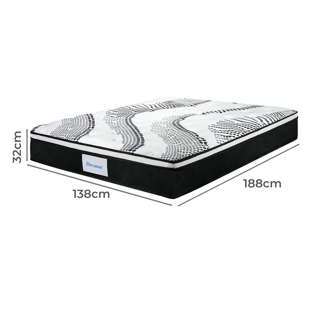 Dreamz 7 Zone Pocket Spring Mattress Medium Firm Double-2050056897939247106