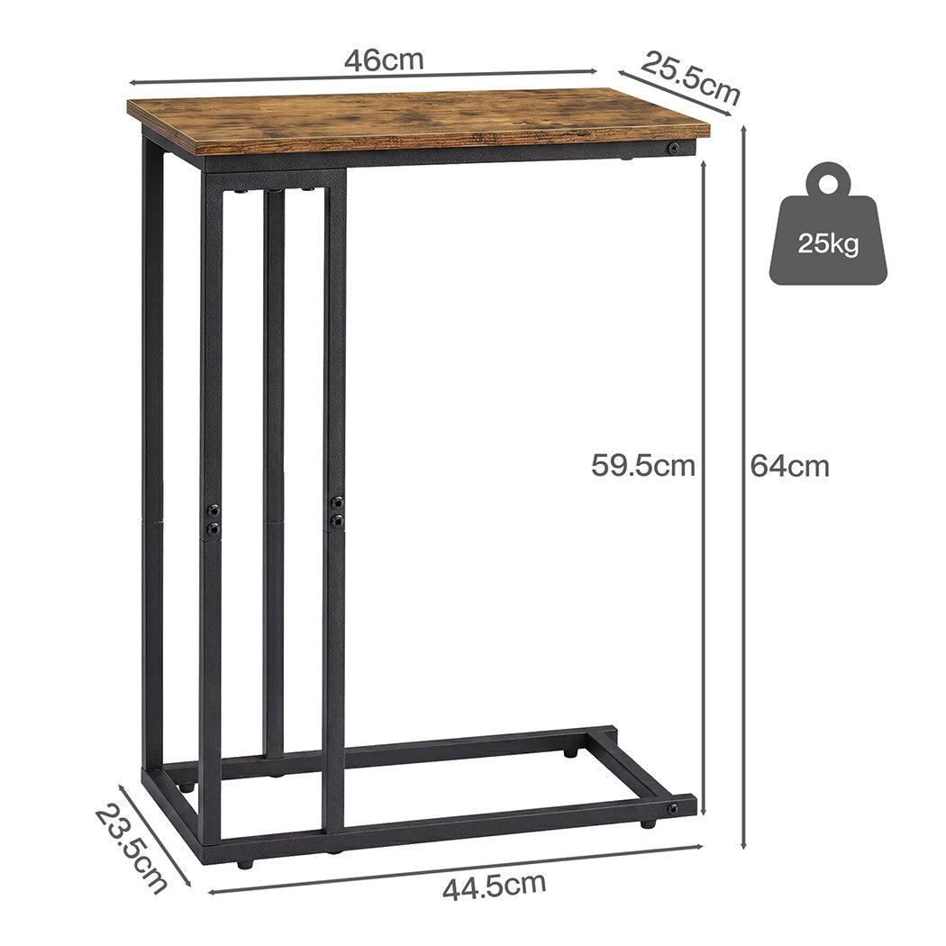 Levede C Shaped Side Table Waterproof Couch Coffee Laptop End Table Metal Frame-2061251866204966914