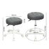 Bar Stools Rolling Salon Chairs Swivel Stool Adjustable Height Work SPA