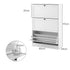 Levede Shoe Cabinet 3 Flip Drawers Adjustable Shelf Shoe Organiser Storage Rack-2050059010387873794