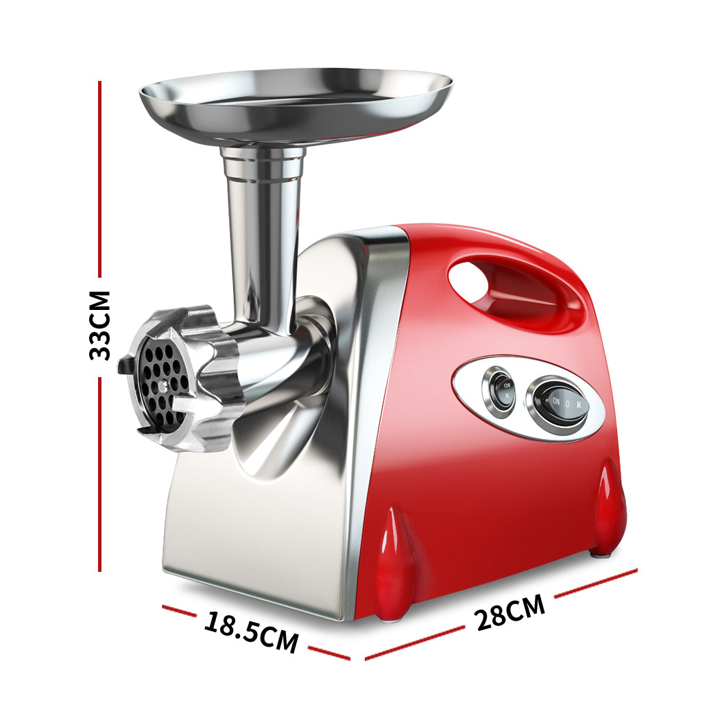 800W Electric Meat Grinder Mincer Sausage Red-2065254513236905986