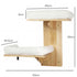Pawz Cat Wall Shelves 2 Steps Wide Perch Soft Beds for Large Cats Climbing White-2100034992867512322