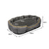 PaWz Electric Pet Heater Bed Heated XL Grey X-Large-2029387227355811842