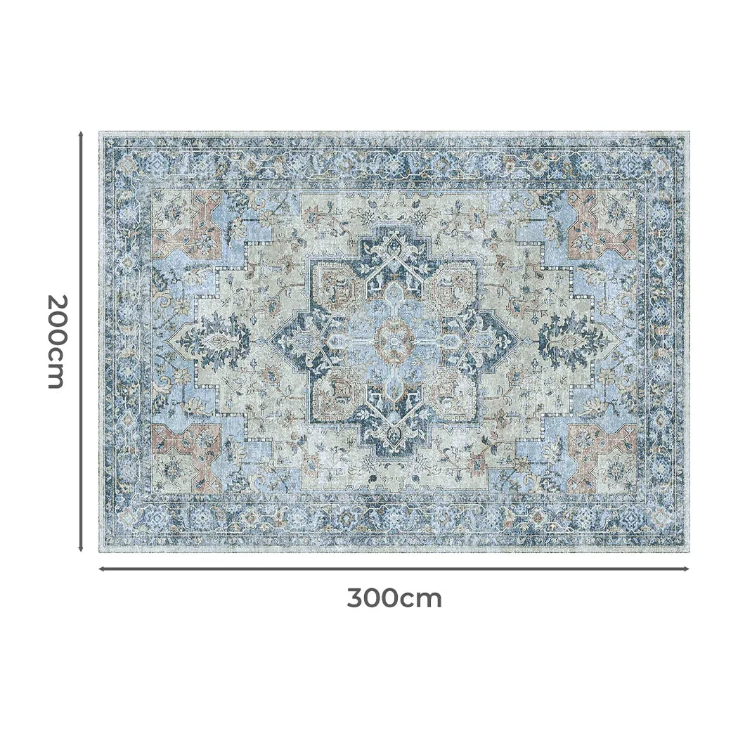Marlow Floor Rug Vintage Polyester Washable Area Rugs-2050056914762600450