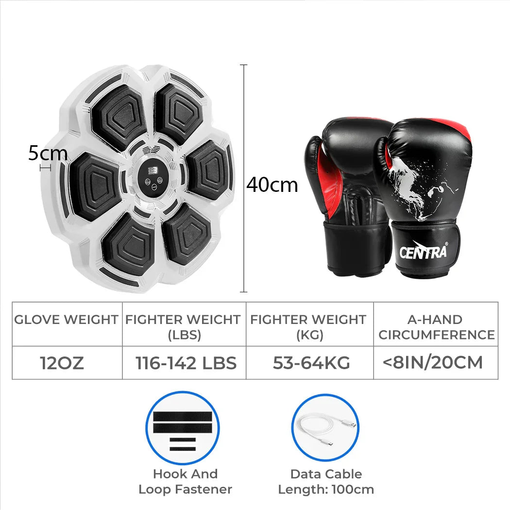 Centra Punching Box With 12OZ Boxing Glove Grey-2018816799340105730