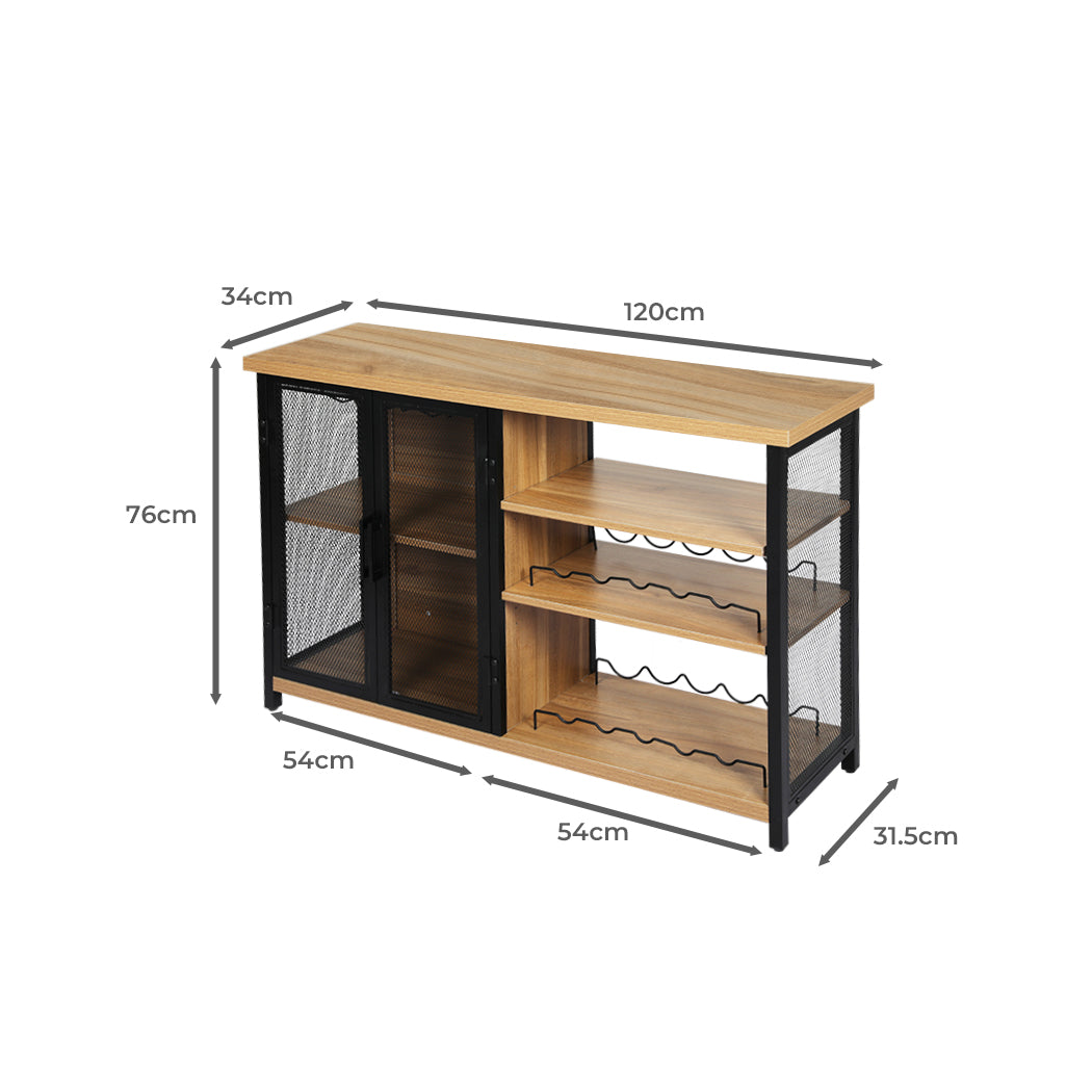 Levede Bar Cabinet Buffet Sideboard-1864183280887271426