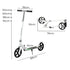 MONVELO Folding Scooter Dual Large Wheels White-1950770003653562370