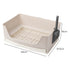 PaWz Rabbit Litter Tray Drawer Box Easy-Clean Secure for Indoor Cage Use Brown-2100034994138386434