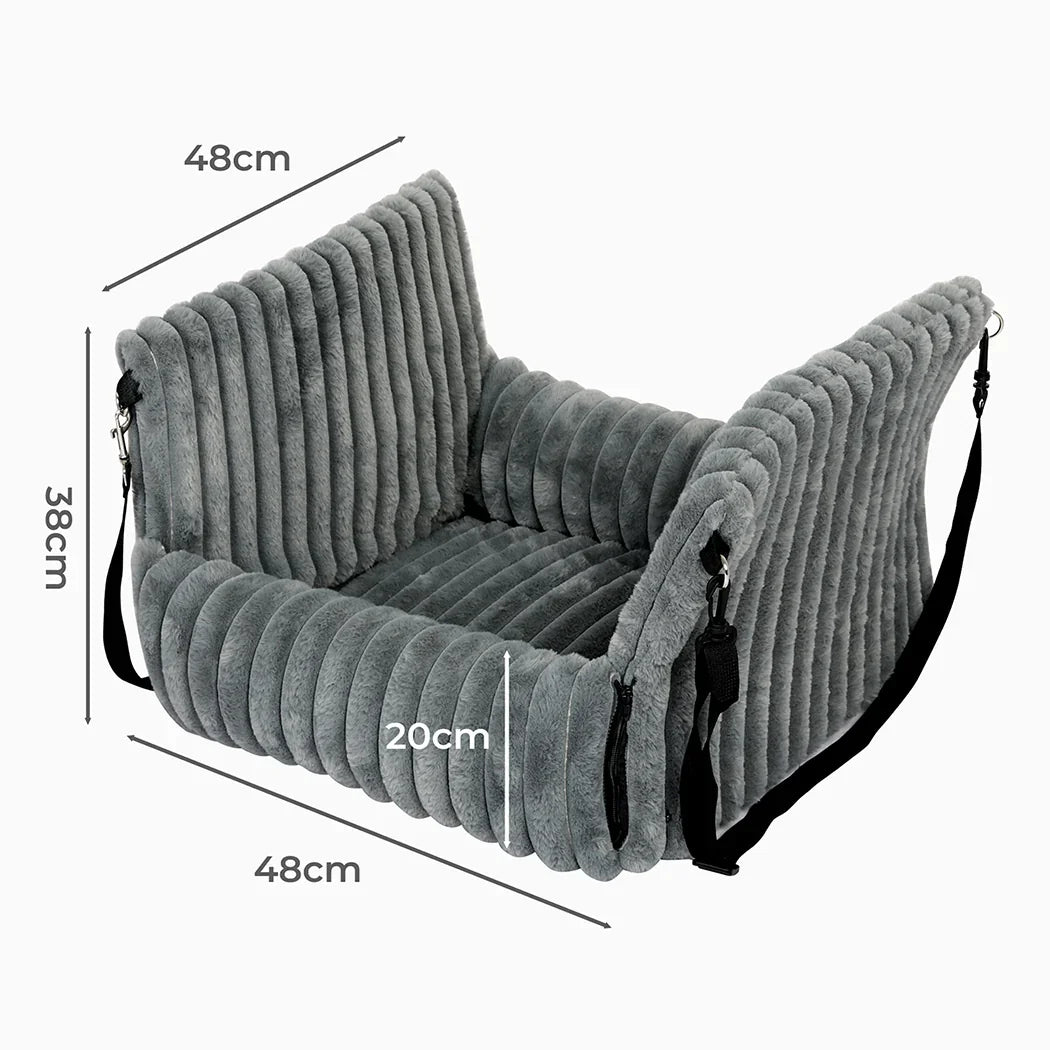 Pawz Dog Car Seat Booster Portable Travel Safety Cosy Pet Bed Washable Non Slip-2050056783627685890
