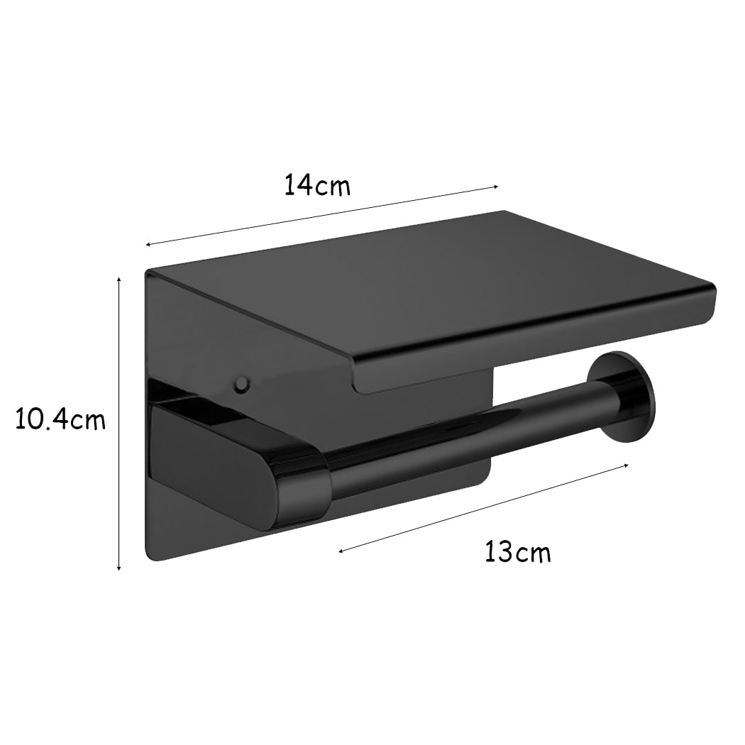 Toilet Paper Holder Roll Bath Tissue Black-2018816622747324418