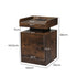 Levede Bedside Table USB Charger Outlet RGB Oak-2006732841915912194