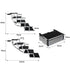 PaWz 5 Steps Dog Ramp Adjustable Height Black-2018816805979688962