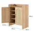Levede 5 Tier Shoe Cabinet Wooden Double Door Storage Rack Organiser Entryway-2050056773213229058