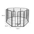 PaWz 8 Panel Pet Dog Playpen Puppy Exercise Black 2.5kg Mackerel & Lamb-2006733296184201218