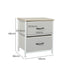 Levede Chest of 2 Drawers Bedside Table Beige-2006733263787397122