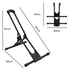 Monvelo Bike Stand Floor Storage Rack Foldable Carbon Steel for 16-29 Inch Black-2109799599093518338
