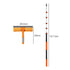 Traderight 7.2M Telescopic Window Cleaner 2-In-1 180°Rotating Squeegee Orange-2109799593892581379