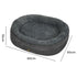 Pawz Orthopedic Plush Dog Bed Soft Washable Pet Bed Grey Cosy Cushion S Size-2050056794537070594