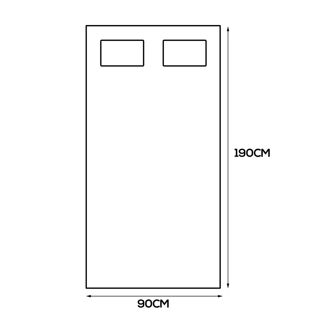 Dreamz Bamboo Pillowtop Mattress Topper Single-2065254525769486338