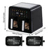 Spector 12L Dual Basket Air Fryer Electric Digital Touchscreen Oil Free Family-2050056774341496834