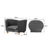 PaWz Luxury Elevated Sofa Anti-slip Grey-2006732966373494786