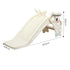 BoPeep Kids Slide Toddler Climber with Hoop Ring Toss for Indoor Outdoor White-2100034970256019458