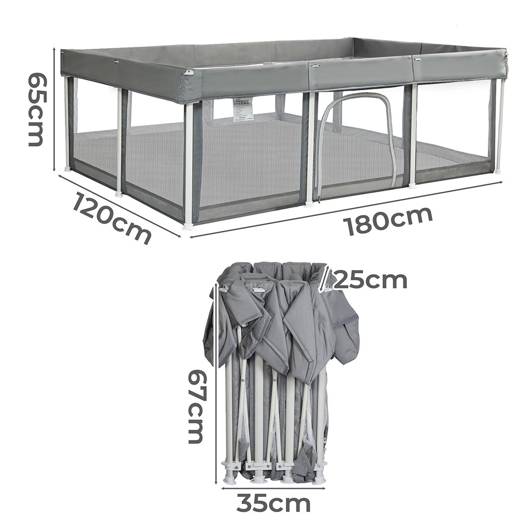 Bopeep Kids Playpen Foldable 120X180-1937319796702056450