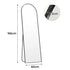 Yezi 165X60CM Full Length Mirror Wall Mounted Mirror Black-2018816839647367170