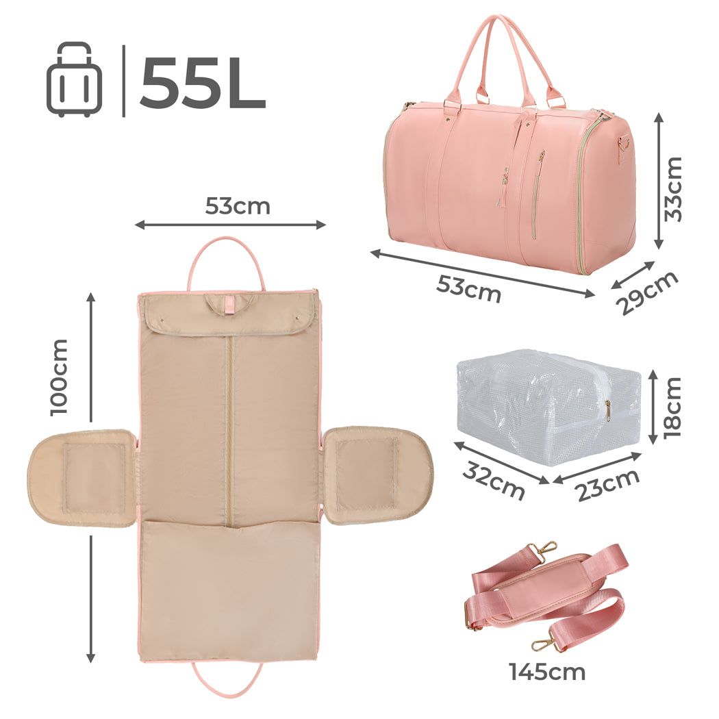 Slimbridge Large Capacity Foldable Garment Duffle Bag-2029387203783823362