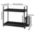 Levede 2 Tier Countertop Organiser Classic Storage Rack Bathroom Kitchen Black-2072893554912530434