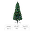 SANTACO Prelit Slim Pencil Christmas Tree 1.8M