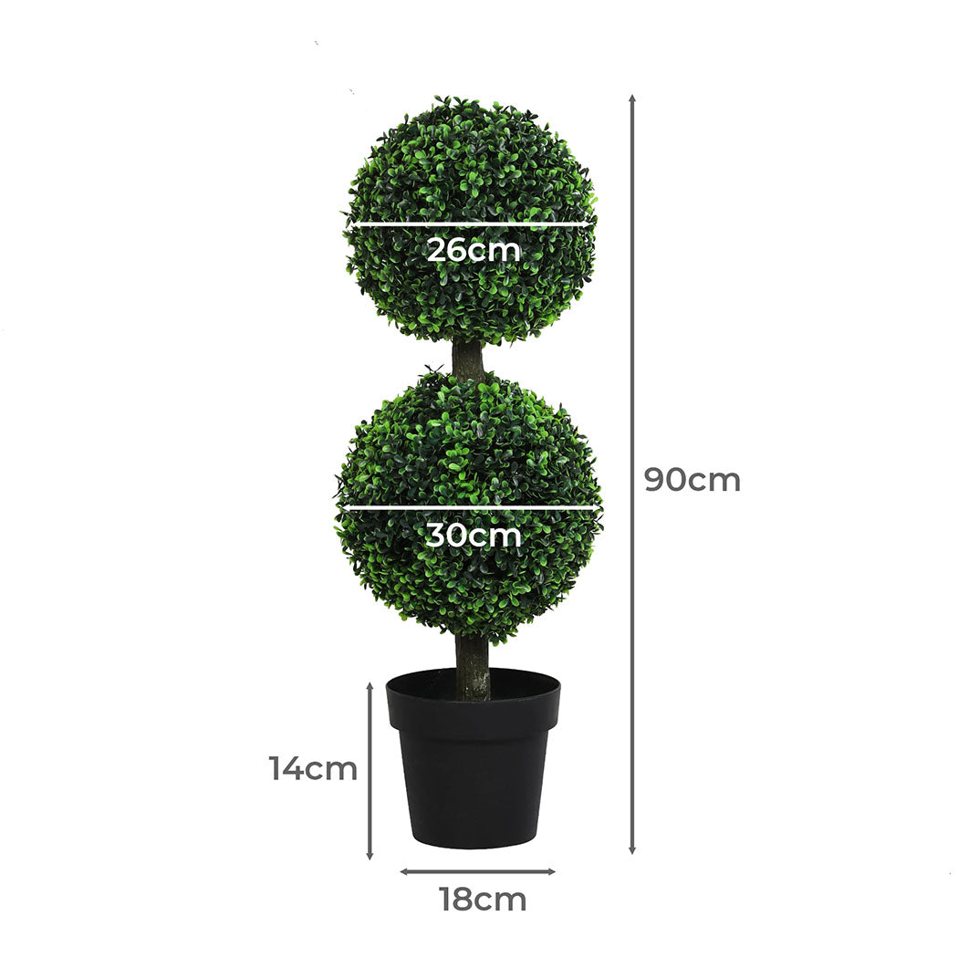 Lambu Artificial Double Ball Boxwood Trees