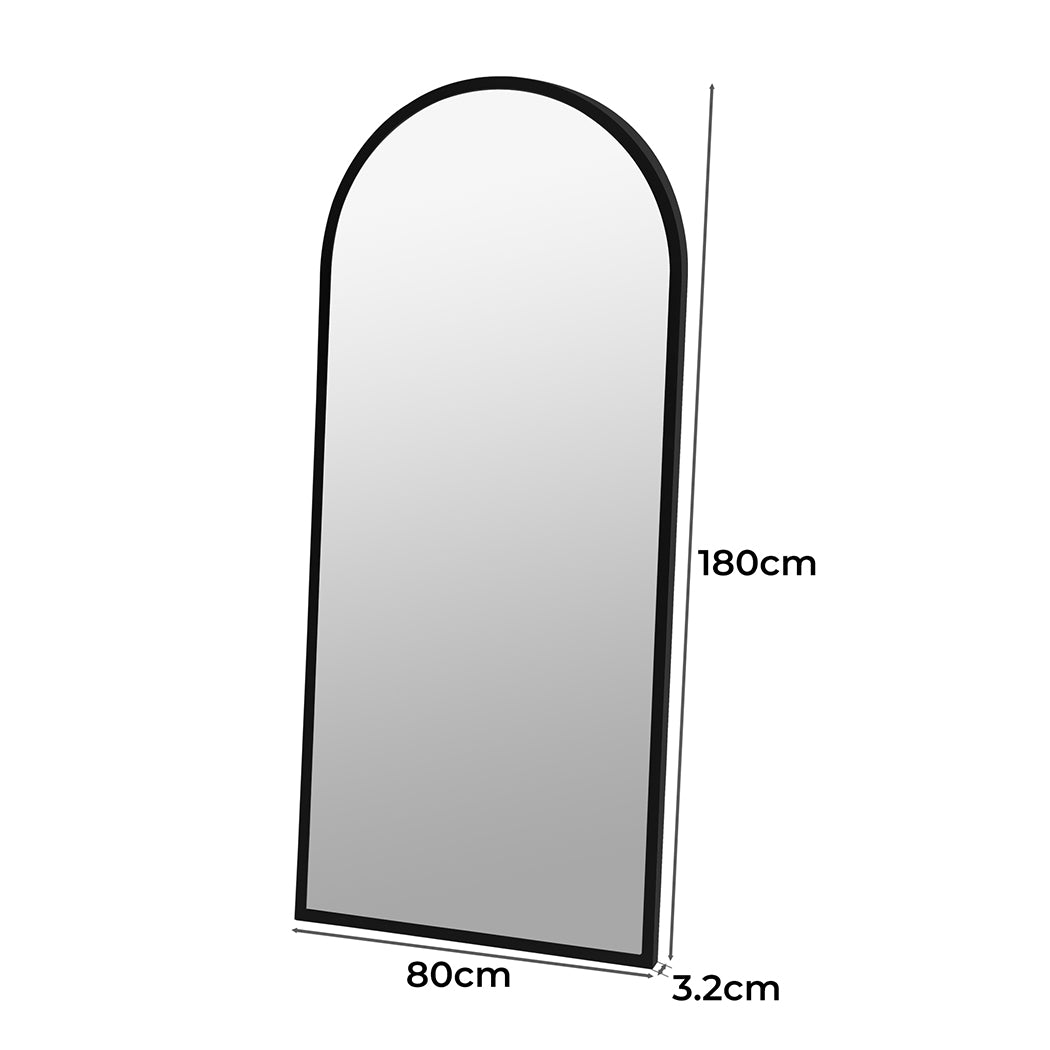 Yezi Floor Mirror Full length Mirrors 1.8M Black-1886651051810099202