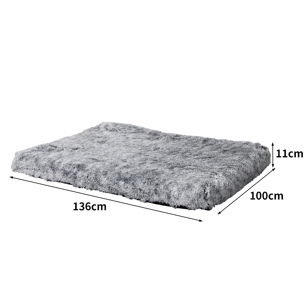 PaWz Replaceable Pet Bed Cover Plush XL Charcoal X-Large-1937319828931088386