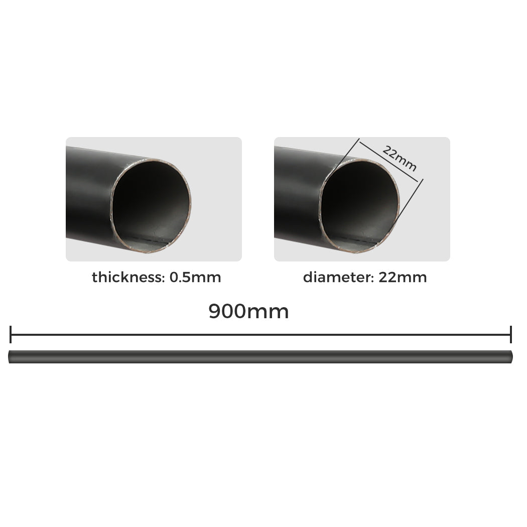 Marlow Steel Curtain Rod Quiet Rail Black-2029387285493059586
