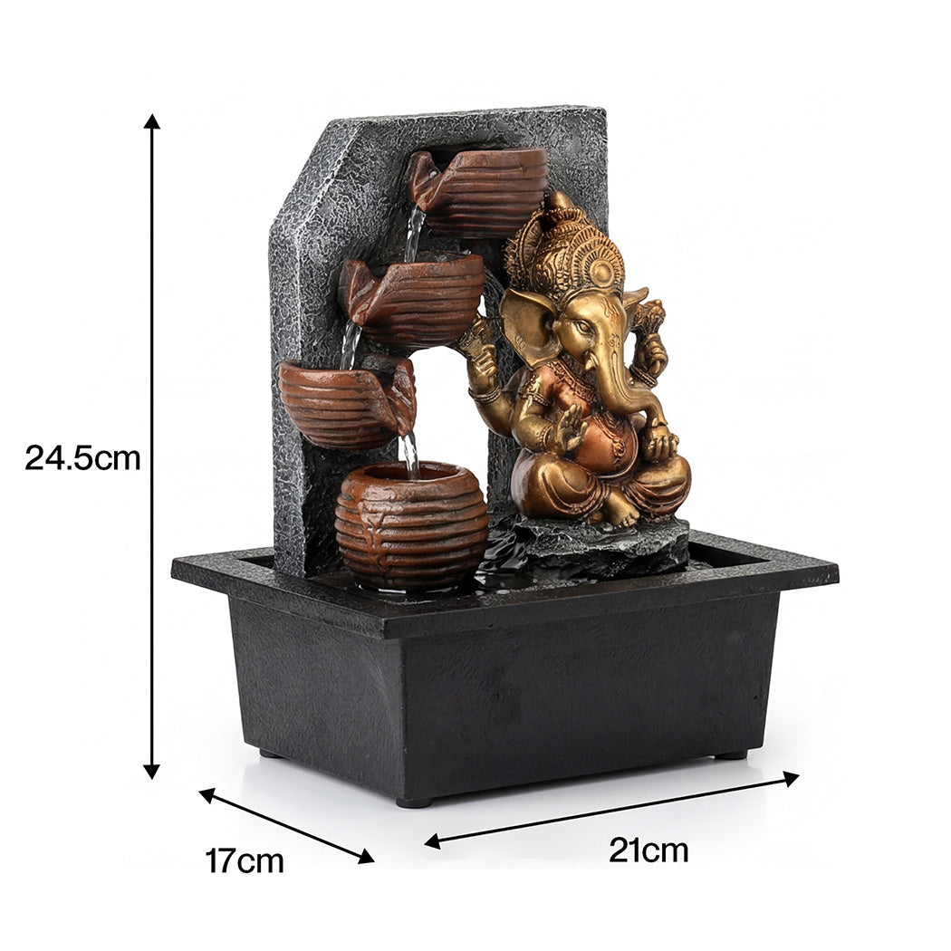 Spector Desktop Fountain LED Tabletop Zen Mini Water Fountain Office Living Room-2050059011587444738
