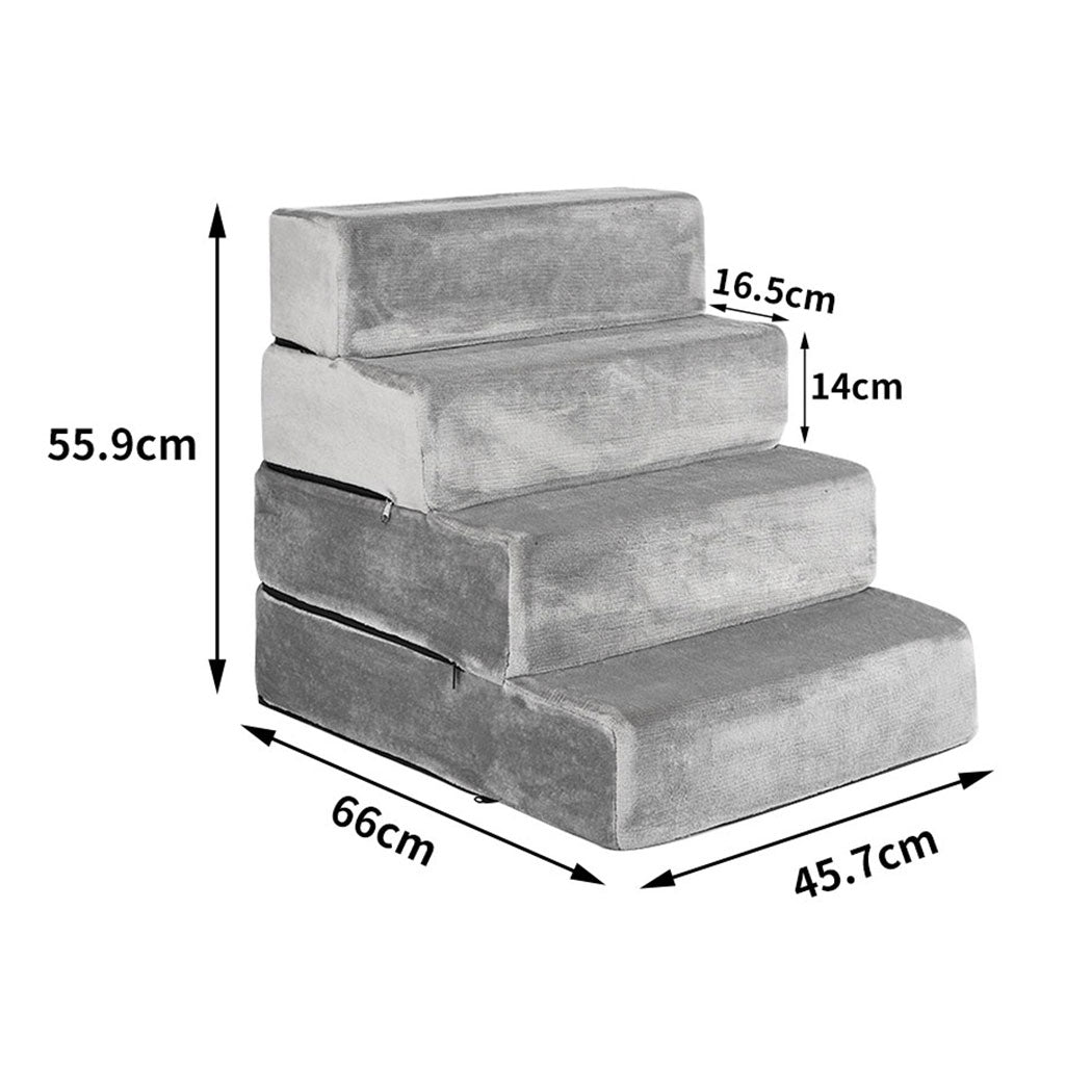 PaWz Pet Stairs 4 Step Ramp Portable X-Large-1864184495679344642