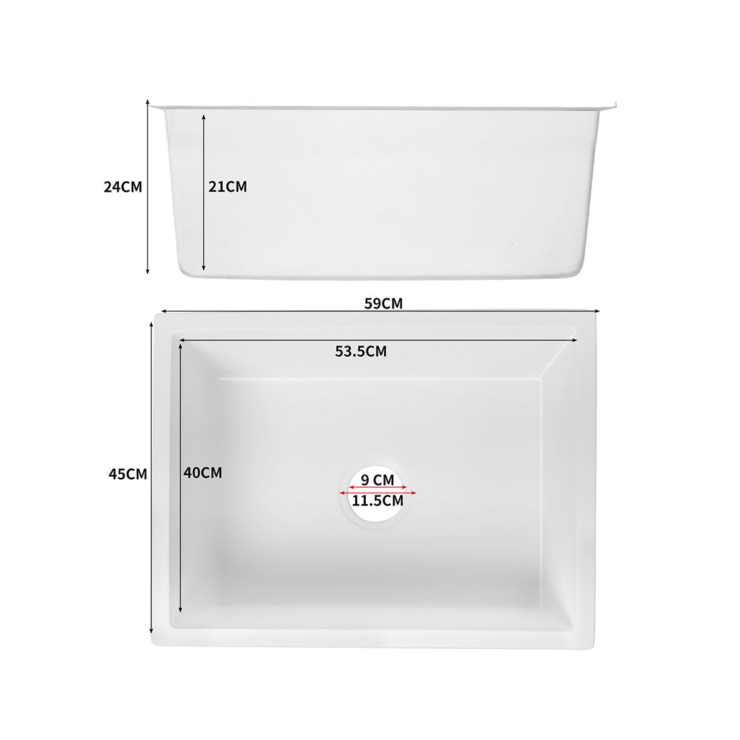 Granite Kitchen Sink Laundry Stone Sinks White-1864184354234830850