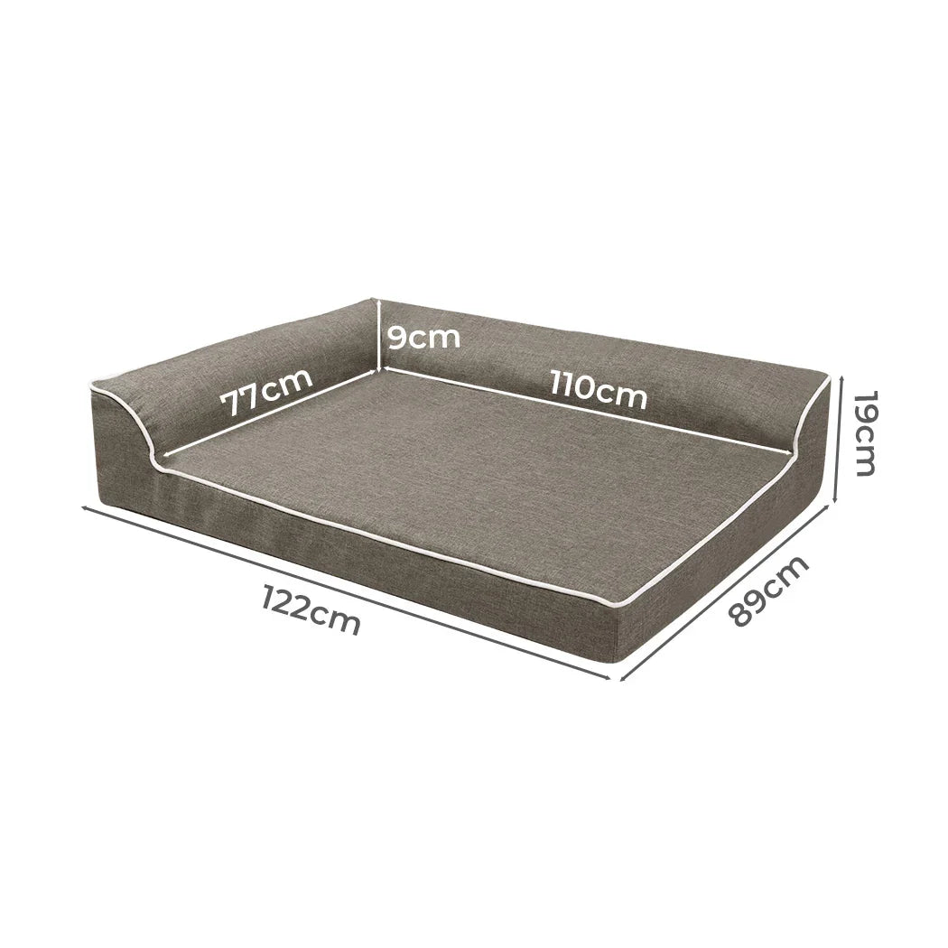 Pawz Orthopedic Dog Bed XXL Coffee-2029387200906530818